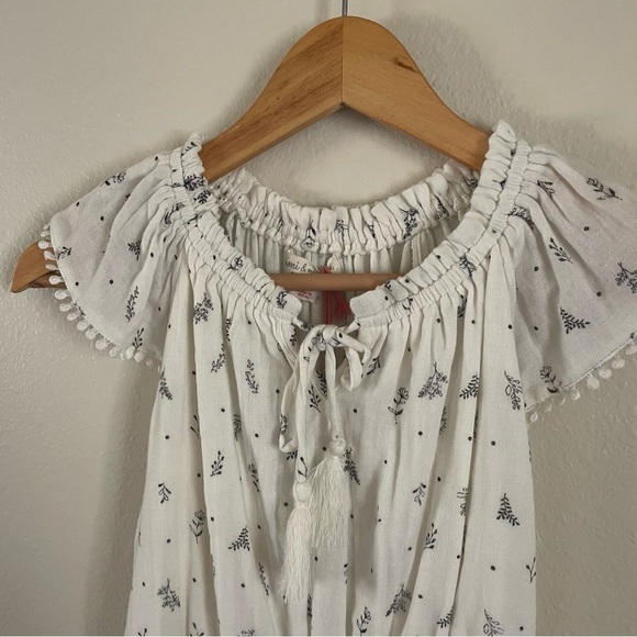 Mimi and Maggie Floral Branches Print Cream Romper Size 5 NWT - Picture 2 of 7